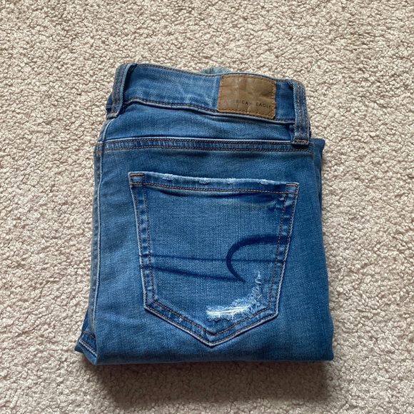 NWT American Eagle Super Stretch 00 Short Hi Rise Jeans - Picture 2 of 9